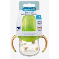 Babylove Детская бутылочка с широким горлышком размер М зеленая, 150мл, 1 шт.