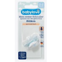 Babylove  Силиконовая соска, синяя, размер 0, 0 - 2 месяца, 1 шт.